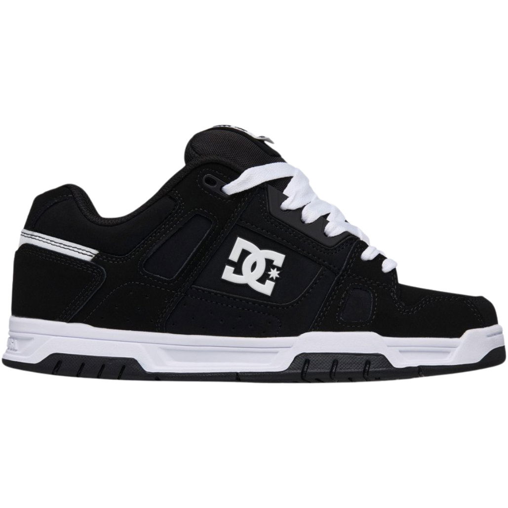 2026 DC Shoes Mens Stag Trainers 320188 - Black / Black / White